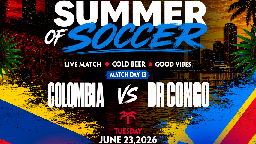 Colombia vs Congo DR Watch Party in Miami