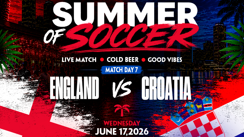 England vs Croatia Watch Party in Miami