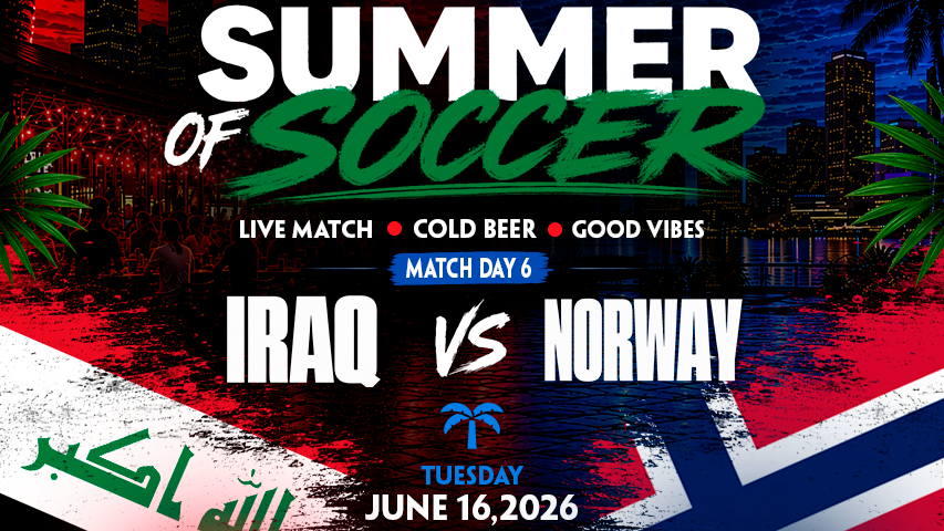 Iraq vs  Norway Watch Party in Miami