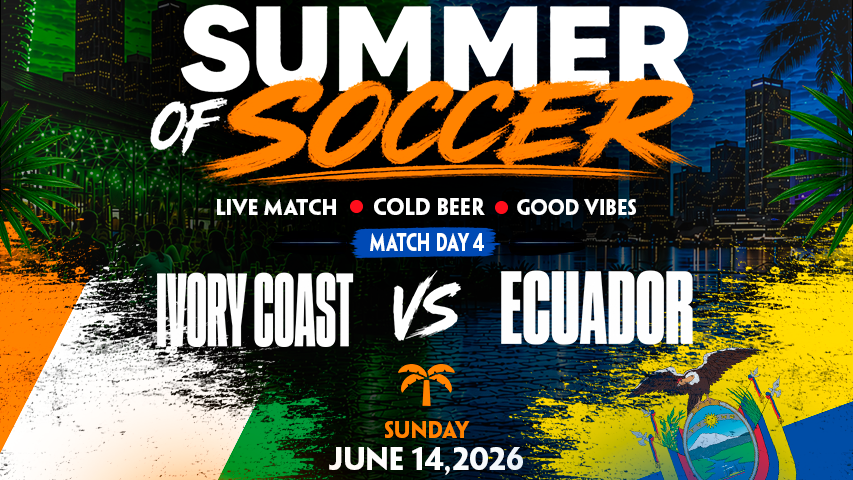 Ivory Coast vs  Ecuador Watch Party in Miami