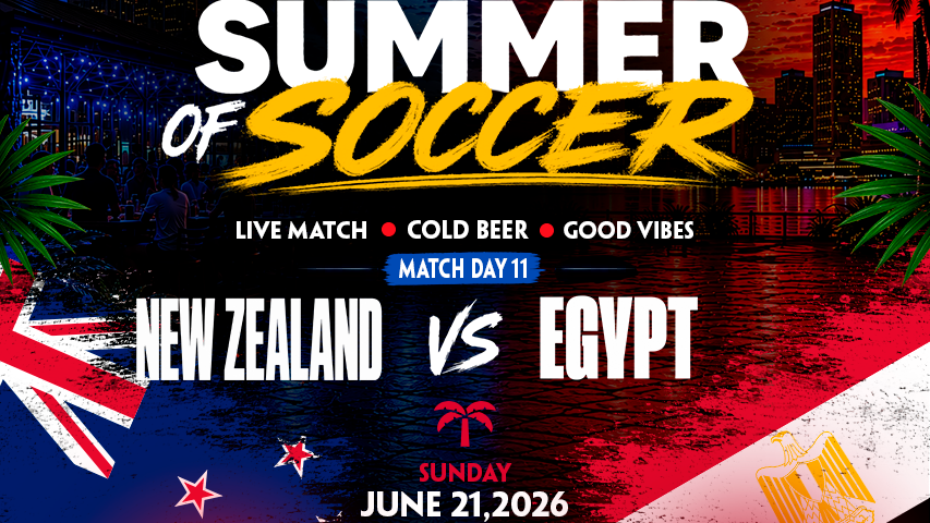 New Zealand vs Egypt Watch Party in Miami