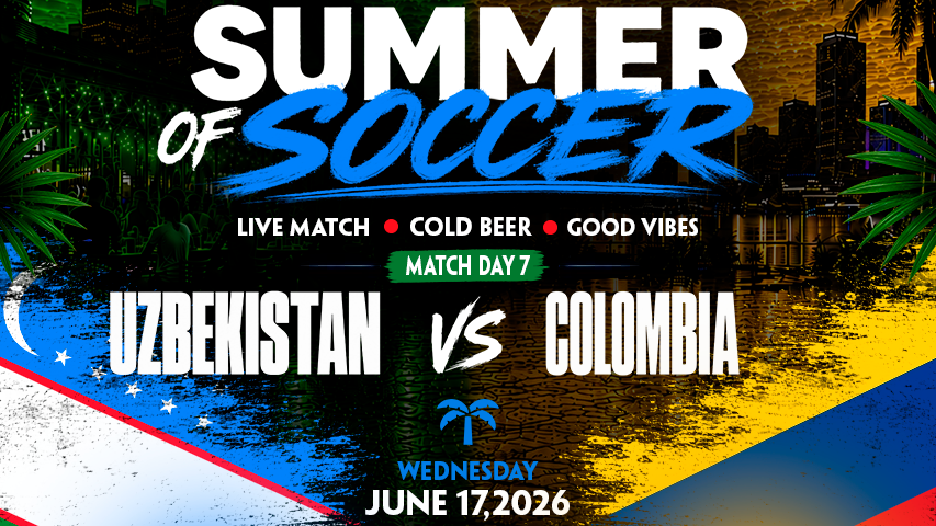 Uzbekistan vs  Colombia Watch Party in Miami
